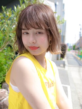 ルティア(Lutia) 斜めバング シースルーバング 切りっぱなしボブ☆