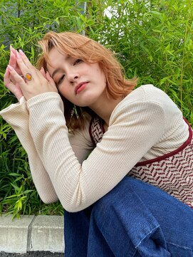 クラン 岡本(Chlan) 外国人風カラー☆ハイトーンカラーミニボブ