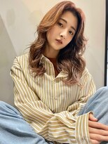 ブゾン(buZon)&nbsp;セミロングウェーブ×ピンクアッシュ