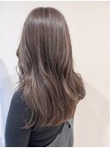 ロングスタイル アッシュベージュ