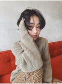 ニュアンスが可愛いボブパーマ_ニュアンス_ルーズパーマ