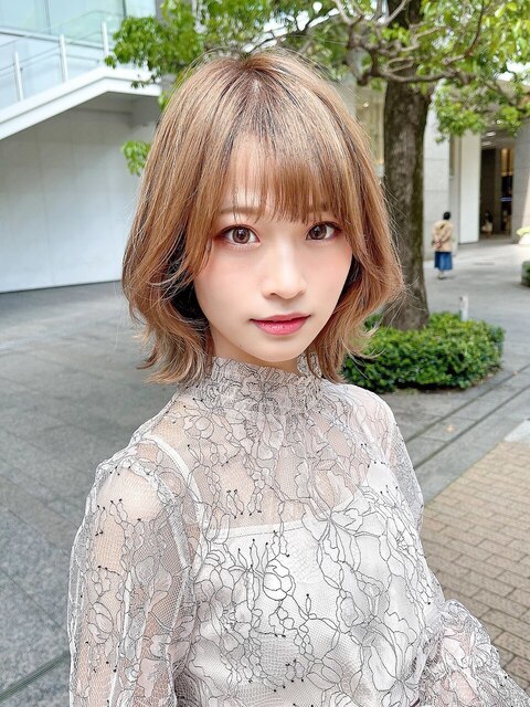 石塚／大人可愛いくびれミディアムレイヤーボブ10代20代30代新宿