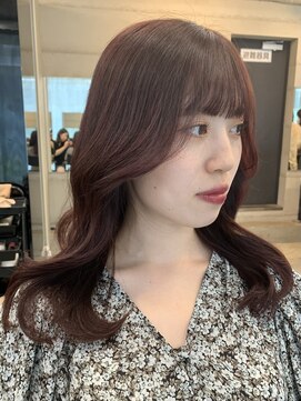 アリュウル 表参道(ALLURE) チェリーピンク×くびれヘア 《佐藤》