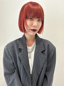 アイヴィ 表参道(IVY) スクエアボブ　カッパーオレンジ