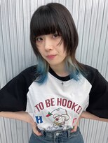 キバ(kva) ▽□□▽デザインカラー×ウルフカット