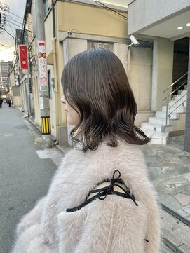 ニコフクオカヘアーメイク(NIKO Fukuoka Hair Make) 【NIKO】シークレットハイライト/福岡天神/オリーブグレージュ