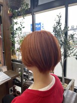 ヘアメイク コモレビ(hairmake komorebi) 【菅原淳之介】夏におすすめオレンジベージュショート