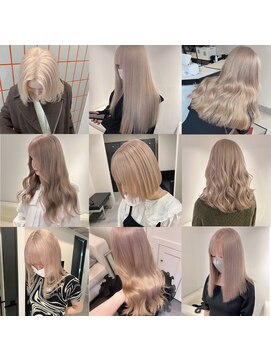 ベレーザ 渋谷(BELEZA) 9429渋谷ブロンドミルクティーアッシュホワイト韓国ワンホンヘア