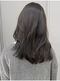 _オリーブグレージュ名古屋カラーくすみベージュブリーチなし