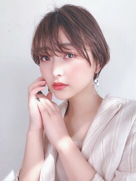 セイドット フクオカ(Say.FUKUOKA) 【Say.福岡】耳かけショート×サイドバング×ベージュブラウン