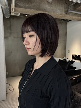 ダンボ(DUMBO) 【yosuke】レイヤーボブ／暖色カラー/ブリーチなしカラー