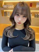 ミルクティーグレージュ×韓国風ヨシンモリ