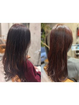 マンネリしやすいミディアムロングも垢抜けhairに◎こだわりたい前髪/顔周りのデザインもお任せを☆