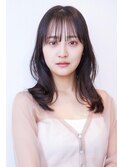 韓国レイヤー顔周りカット透明感カラー髪質改善艶髪シースルー