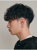 海外風ヘアフェードスペインカール外国人風パーマプードルパーマ