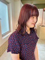 ハル ヘアスタジオ(haRu hair studio)&nbsp;ワンカラー レッドブラウン