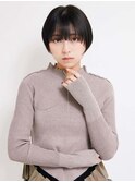 ミディアムヘア/ショコラベージュ/ボブルフ/新宿駅