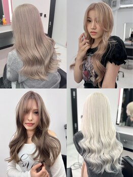 エゴ 池袋(EGO)の写真/「ハイトーン×エクステ」圧倒的技術・センスであなただけのデザインを♪染めるエクステで色落ちも均一☆