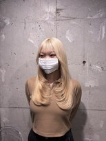 スリー 横浜(THREE) 【大内萌花指名】ブロンドカラー+レイヤーカット