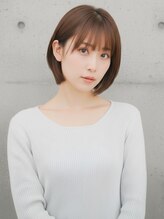 ニューヨークニューヨーク 寝屋川店(NYNY)&nbsp;切りっぱなしボブ/ミルクティーベージュ/透明感カラー/レイヤー