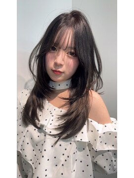 ロンドルピナス 小倉(Lond Lupinus) ミディアムレイヤーカット/似合わせカット/大人ガーリー/20代