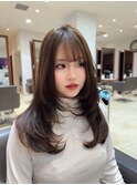 心斎橋/韓国へア/レイヤーカット/ブリーチなしダブルカラー
