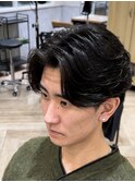桑名メンズパーマニュアンスパーマフェザーパーマセンターパート
