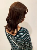 キャパサウス 春日 大野城店(CAPA south)&nbsp;ナチュラルブラウンカラー 顔周りカット 髪質改善 20代 前髪
