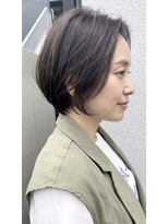 ザ キャンバス ミヤザキツネヒサ(THE CANVAS 宮崎恒久) 20代30代40代/丸みショート/ベージュ アッシュ basi