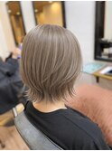 【Elme　野呂】シアーグレージュ×ナチュラルレイヤーボブ