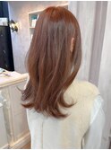 福山人気20代30代艶めきベージュオレンジ美髪イルミナカラー小顔