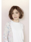 大人かわいい華やかボブ【EARTH南行徳】
