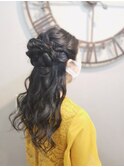 ルーズハーフアップ
