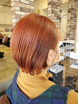 セットアップ 倉敷中庄店(SET-UP) 透明感 韓国風 ダブルカラー×ビビッドオレンジ