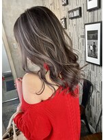 アポロ 横浜駅店(apollo)&nbsp;バレイヤージュ/グレーベージュ/ホワイト/大人かわいい