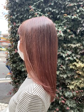 アッシュ 稲田堤店(Ash) コーラルピンク×グラデーション