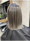 グレーベージュニュアンスカラーアッシュミルクティー