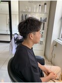 ショートアップバングジェットモヒカンフェードカットスウィング