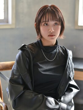 ロアー ヘアー リンク 葛西駅前店(RAWR hair link) 【RAWR】小顔ショート_シースルーバング