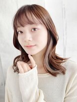 ヘアメイク ナル(hair make nalu)&nbsp;ミディアムハイトーンインナーカラー