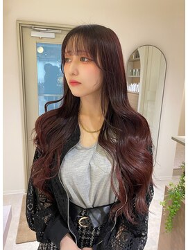 クーナバイトマト 横浜(Cuna by TOMTO) 【RYOSUKE】ピンク系カラー_大人ロング_レイヤーカット