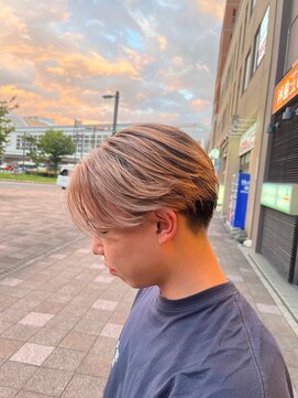 フレンズ 手稲店(friend's) men'sバレイヤージュポイントカラーミルクティーベージュ札幌