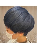 リノショアーズ 元町店(RINOSHORES)&nbsp;20代30代40代小顔ショートアッシュネイビーブルーブラック