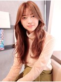 ■艶感ダスティーピンクくるくる波巻きウェーブM.SLASH元町15-1