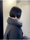 ミニボブ/黒髪ボブ/暗髪/透明感/バイカルテ[表参道]