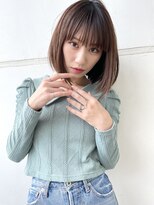 サロンドミルク 原宿(salon de MiLK) ハイライトミルクティーベージュ顔周りレイヤーカット/原宿