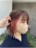 春におすすめ!外ハネインナーピンクカラー