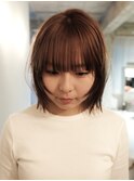 ピンクベージュ/マロンベージュ/ブラウン/ブリーチなしカラー