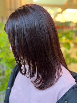フェアレディ 烏山店(FAIRLADY) 大人ミディアムレイヤー◎艶髪ピンクブラウン　ワンカール