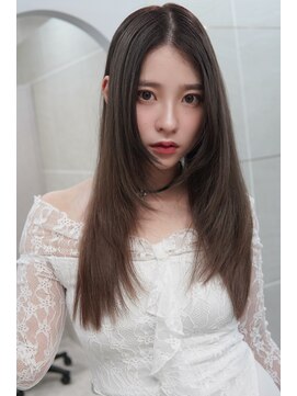 アンジェリカラボ 梅田店(ANGELICA LABO) ストレートレイヤー×ブリーチなしダブルカラー×イルミナ♪川又